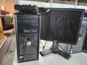 lot 22012 image: Dell Optiplex 780 Computer, Key Board and Monitor