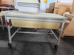 lot 22017 image: Childrens Water Table WLid and Extra Container On Casters