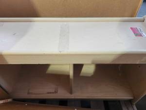 lot 22044 image: Kaplan 3 Compartment Wood Cubby Shelf