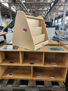 lot 22064 image: (3) Assorted Childrens Shelves on Pallet