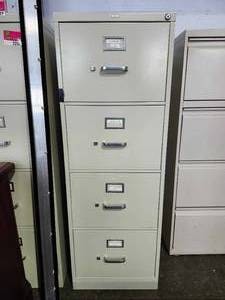 lot 22171 image: (2) 4-Drawer Legal File Cabinets