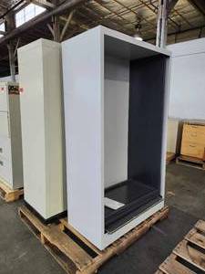 lot 22185 image: (2) Metal Storage Cabinet with Roll-Up Door