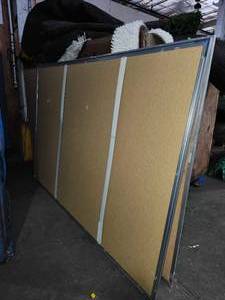lot 22200 image: (4) Commercial Size Cork Boards with Metal Frame
