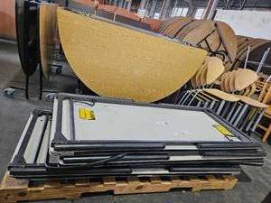 lot 21790 image: (3) 6ft Rectangular Folding Table