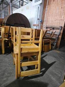 lot 21796 image: Assorted Lot Of Wooden Chairs