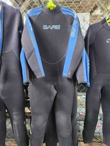 lot 19682 image: (1) XL, BARE Full Body Wetsuit with Blue Accents