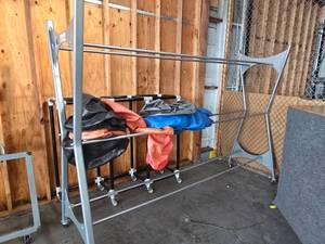 lot 19509 image: (2) Fitness Ball Storage Racks