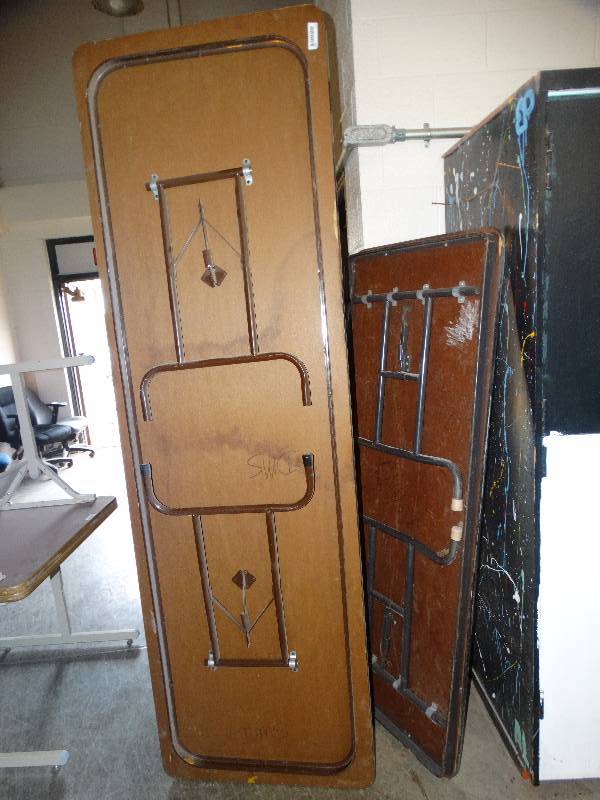 lot 692 image: 6ft & 8ft folding tables