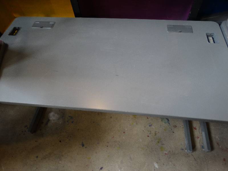 lot 745 image: 2 work tables w power source