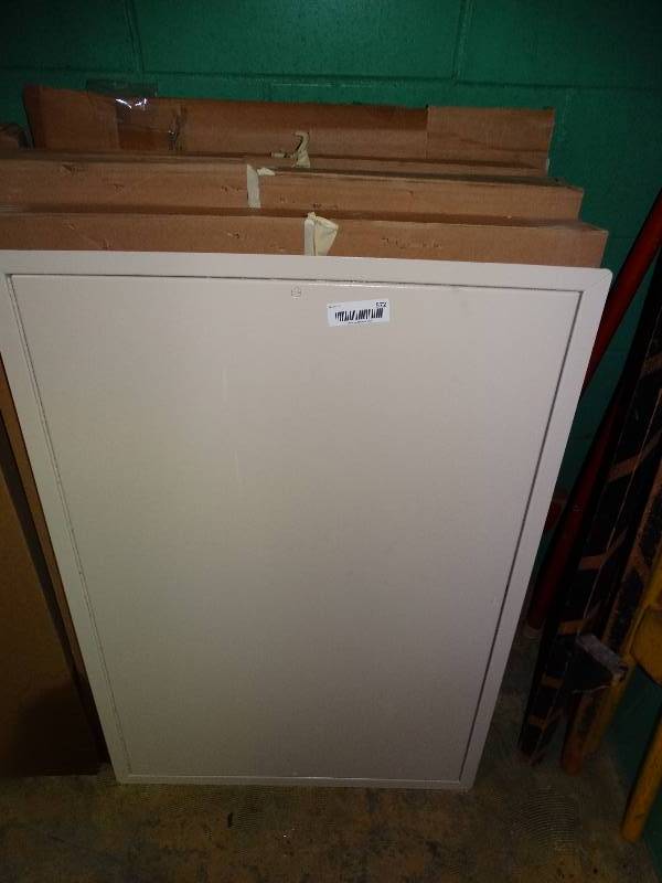 lot 572 image: Lot of new metal cabinet doors- 24 x 36