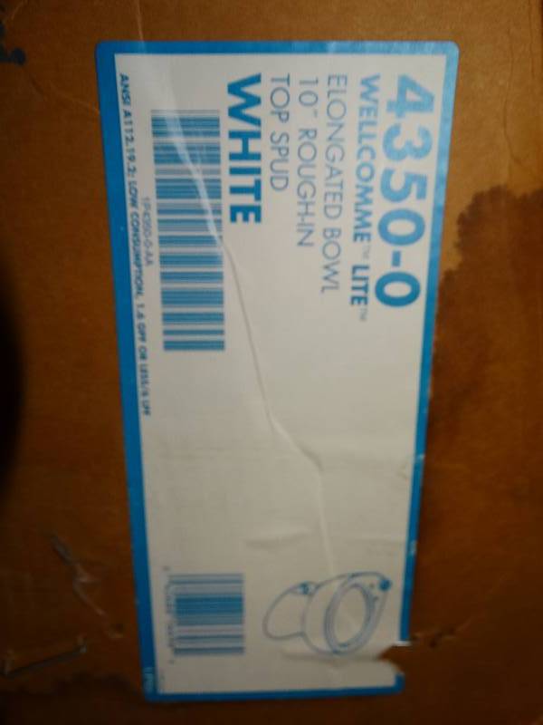 lot 599 image: 2 Kohler toilet bowls- New in boxes