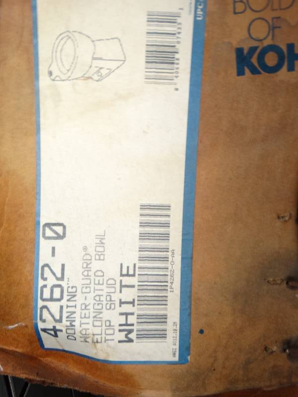 lot 602 image: 2 Kohler toilet bowls- New in boxes