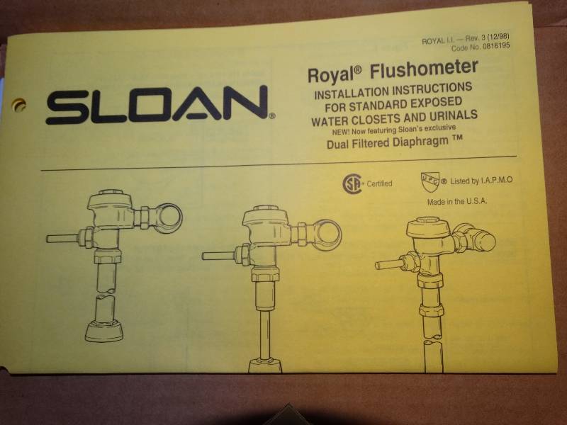 lot 603 image: 5 Sloan flushometer in boxes- New