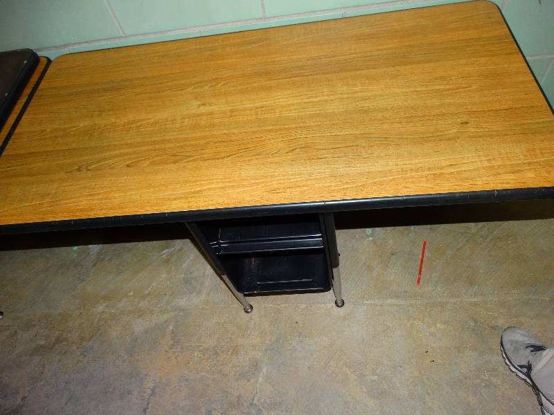 lot 617 image: 2 school desk w cubbies