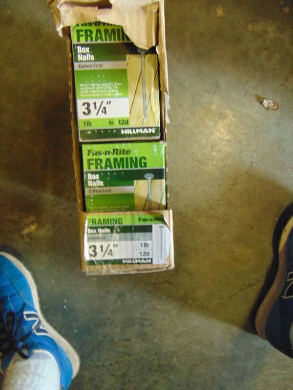 lot 2049 image: (1) case of 12 new #1 box 12d Framing nails, 3-14