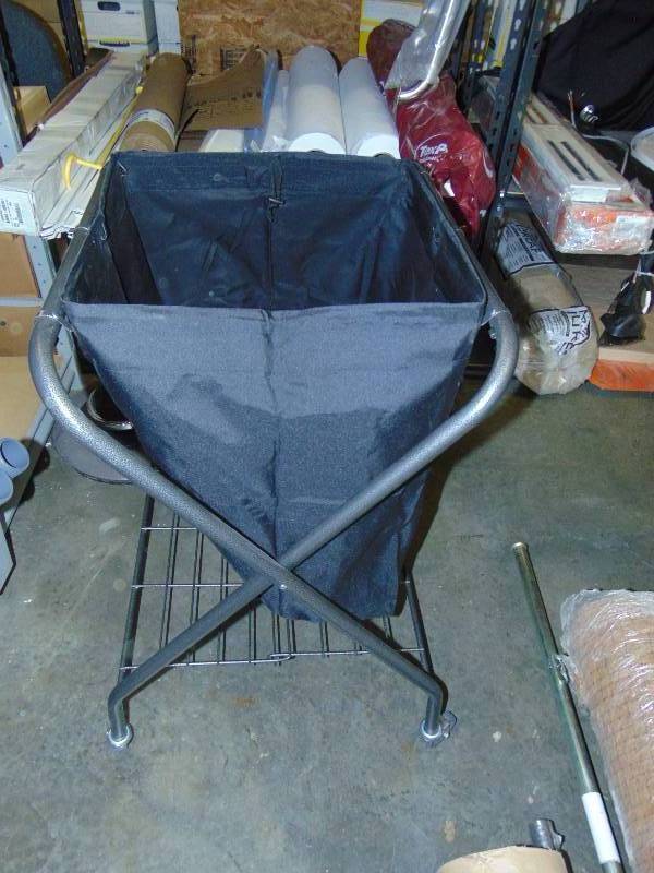 lot 2050 image: Laundry Cart with Removable Bag, 18 x 18 bag, Cart 35 tall