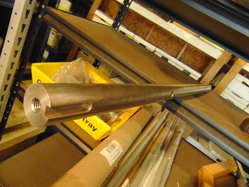 lot 2063 image: 37-58 x approx 1-12 OD Steel Shaft, keyed