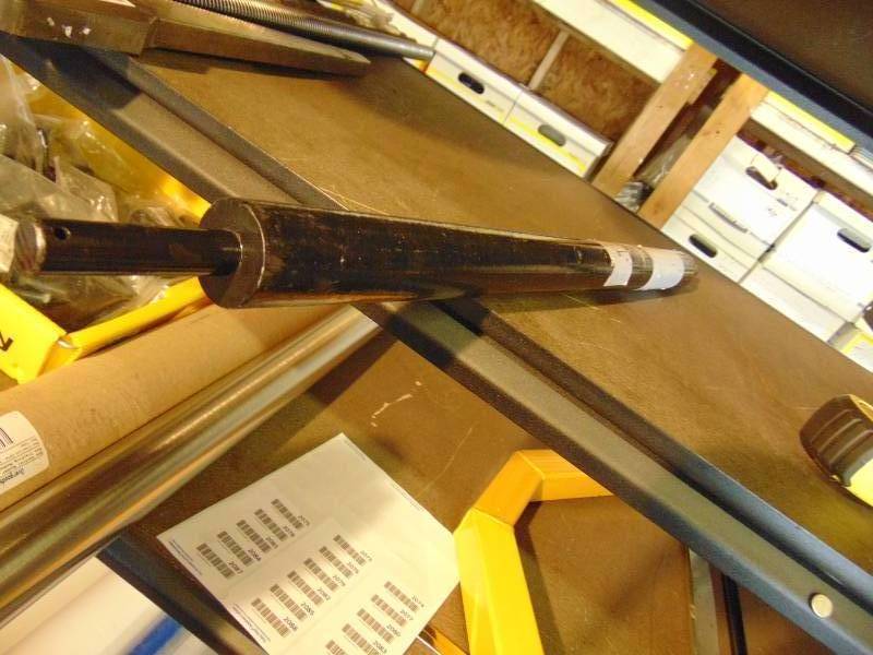 lot 2073 image: Axle for cart or dolly, 27-34 long with 58 diameter end pins, shaft is 1-12 diameter