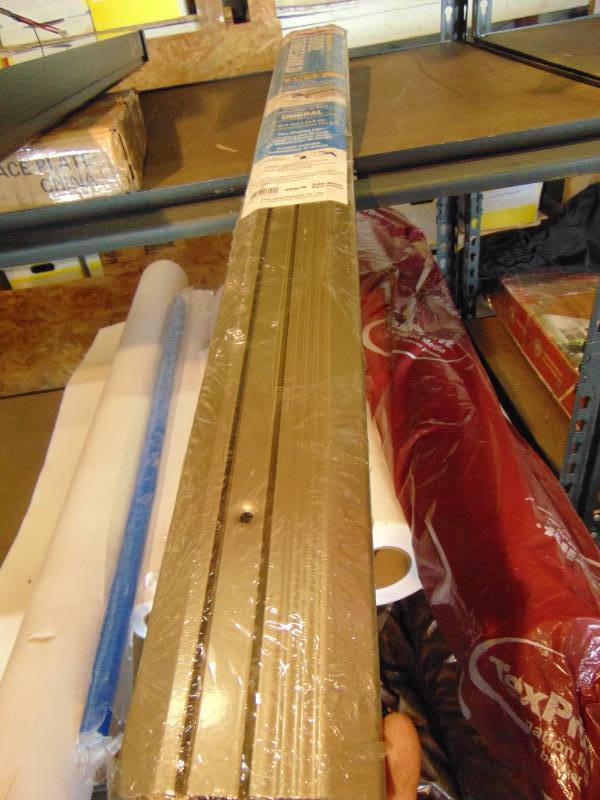 lot 2093 image: (1) Frost King Door Threshold, Aluminum and Vinyl, 3-34 x 36