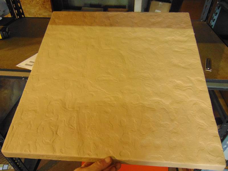 lot 2112 image: Composite plastic AC equipment pad, 25 x 25, tan