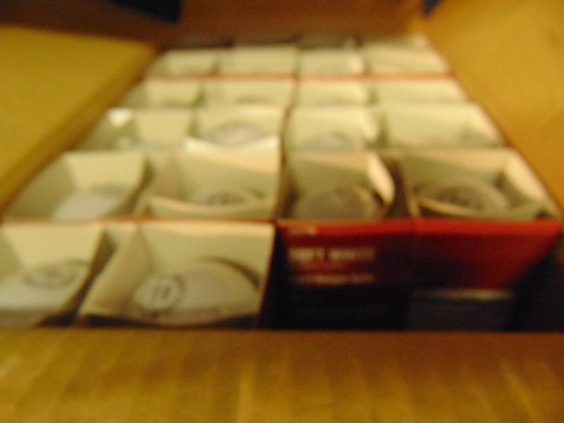 lot 2146 image: (1) box ACE Soft White General Purpose Halogen Bulbs, 100 watt, 12 pkgs. or (4) bulbs, (12 x 4 48 total bulbs)