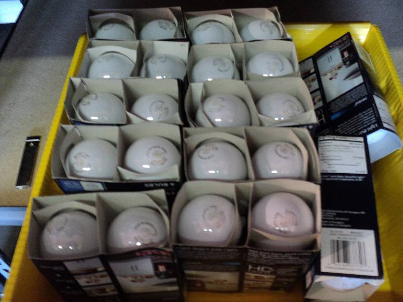 lot 2155 image: (12) ct. lot GE Reveal 4- pack HD plus 60 watt bulbs, (12 x 4 48 total bulbs)