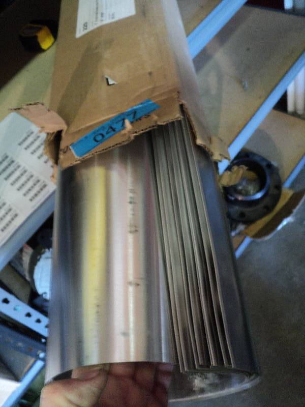 lot 2160 image: (25) pieces 4 diameter Aluminum Snap Lock Pipe, 24 long, PN229