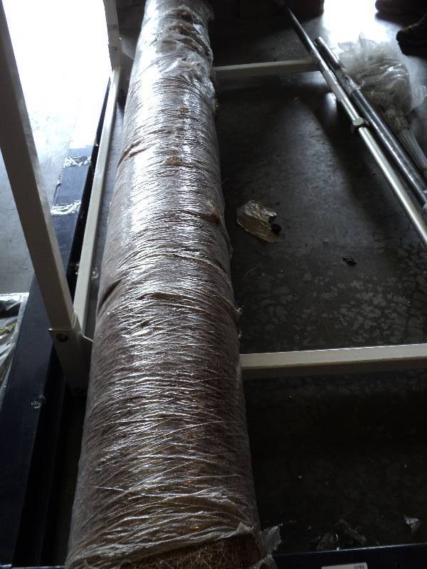 lot 2200 image: (1) roll Coconut Fiber erosion mat, grid, 8 x 100