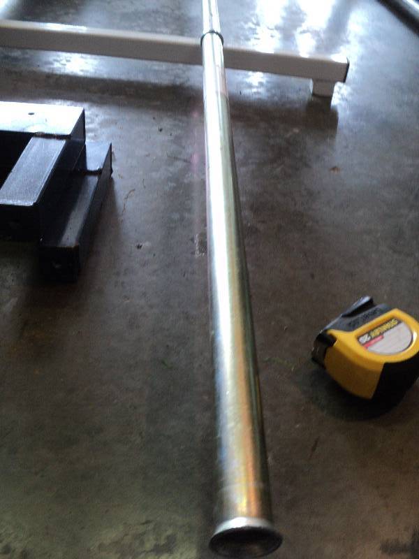 lot 2201 image: Industrial hydraulic steel pipe, 9 x 1-116 ID
