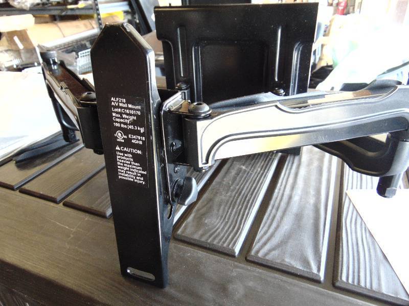 lot 1056 image: AV Wall mount C16 10170, 100 lb capacity, mounting hardware not included
