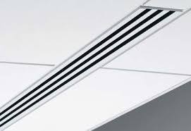 lot 2091 image: AC Diffuser Premium Aluminum w black blades, instructions and mounting hardware NOT included, 37 x 4-12