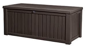 lot 2042 image: (1) Keter 150 Gallon Deck Box, Brown, assembled