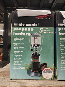 lot 15559 image: TexSport Single Mantel Propane Lantern