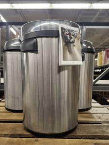 lot 15595 image: (1) Safco Stainless Steel Trash Can