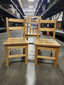 lot 15628 image: (3) Wooden Childrens Chairs