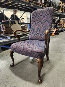 lot 15642 image: (3) Upholstered Patterned Chairs