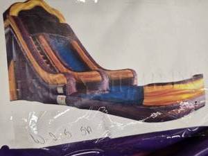 lot 9815 image: Purple Bay Slide Inflatable