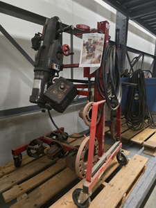 lot 9821 image: Hunter QuickComp Brake Lathe with Stand and Adapters