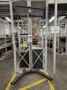 lot 20578 image: Professional TV Display Stand with Rolling Base