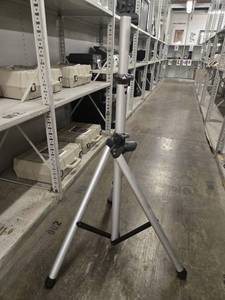 lot 20580 image: Anchor Professional Speaker Stand - Silver Aluminum Tripod