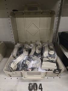 lot 20594 image: Califone Headphone Set with Storage Case