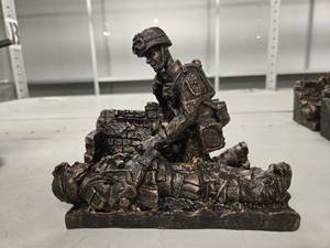 lot 20718 image: Combat Medic Male Statue