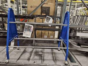 lot 9539 image: Blue Medicine Ball Rack