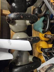 lot 9636 image: (3) 25lbs Kettle Bells