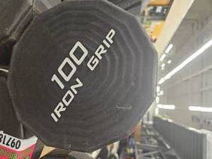 lot 9719 image: (1) 100lb Iron Grip Straight Bar