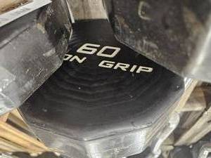 lot 9723 image: (1) 60 lb Iron Grip Curl Bar