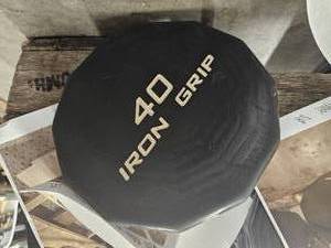 lot 9725 image: (1) 40lb Iron Grip Curl Bar