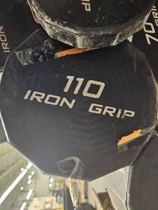 lot 9740 image: (1) 110lb Iron Grip Straight Bar
