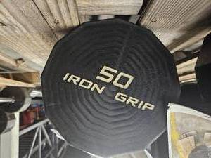 lot 9742 image: (1) 50lb Iron Grip Straight Bar