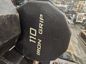 lot 9748 image: (1) 110lb Iron Grip Straight Bar